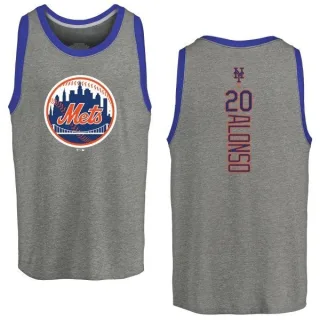 Men's Majestic Threads Pete Alonso White/Royal New York Mets Softhand  Pinstripe Name & Number Raglan 3/4-Sleeve T-Shirt