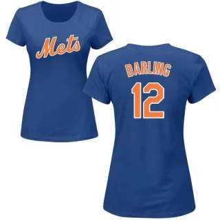 Dwight Gooden New York Mets Men's Royal Backer Long Sleeve T-Shirt 